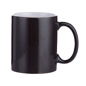 TAZAS MAGICA DE COLOR NEGRA GLOSSY 11oz