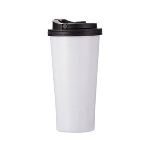 TERMOS ACERO BLANCOS CON TAPA DE SEGURIDAD 16oz