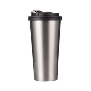 TERMOS ACERO SILVER CON TAPA DE SEGURIDAD 16oz