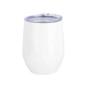 Vaso Blanco Acero Inoxidable Doble Capa 12oz